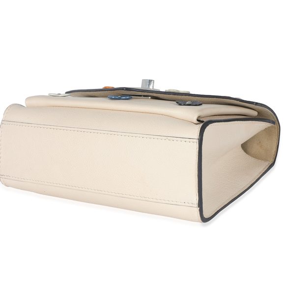 Louis Vuitton White Leather Mylockme Fleurs BB - Picture 7 of 7